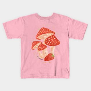 Mushroom & Strawberry Buddies Tshirt Kids T-Shirt